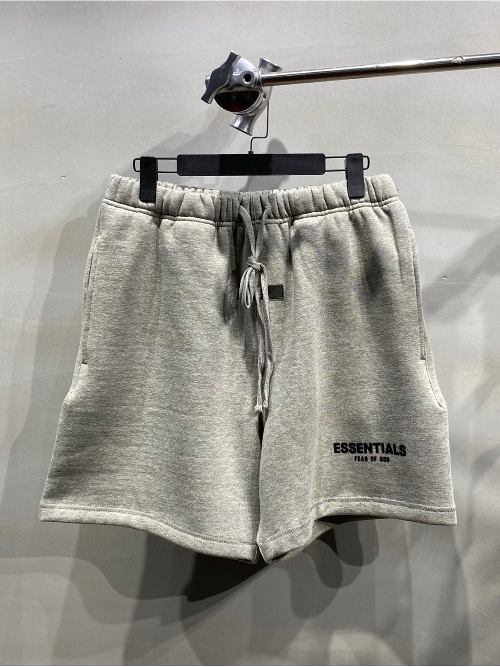 Essentials shorts dark oatmeal size small
